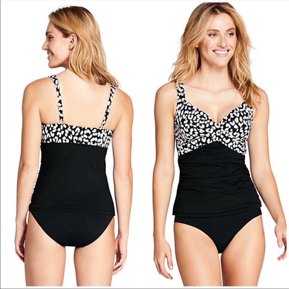 NWOT Lands End Tankini under wire bra